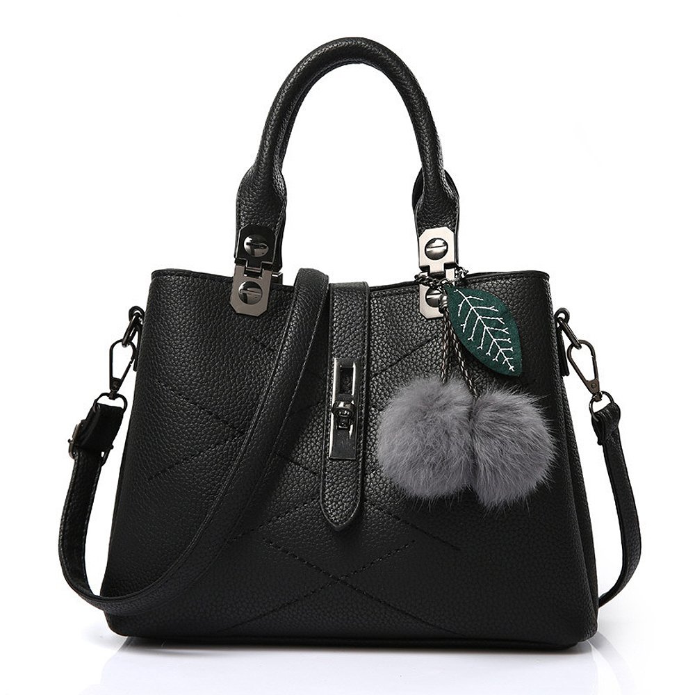 Stylish Women's Utility Top Handle Satchel Tote Bag with 3 Compartments - Medium Size Crossbody Purse for Work, Travel & Everyday Use