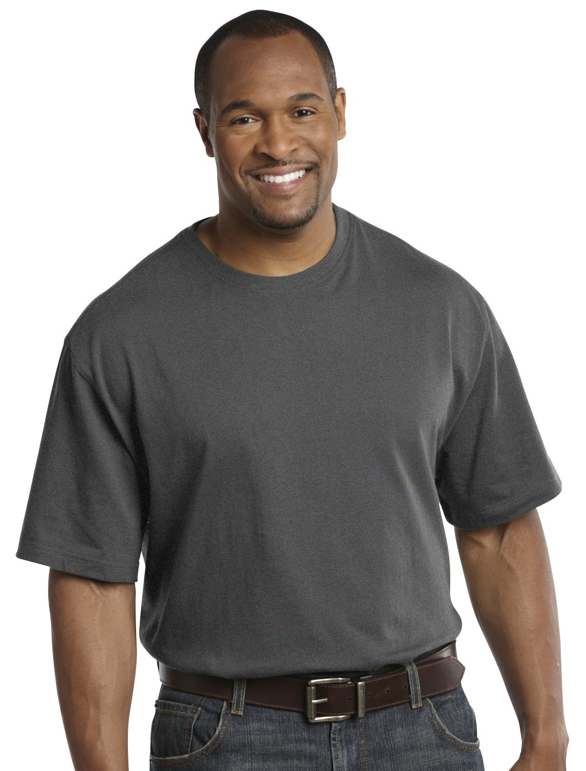 DXL Men's Big & Tall Sweat-Resistant Jersey T-Shirt | Comfortable Cotton Crewneck Tee for Casual Wear & Workout | Plus Size Activewear for Tall Men