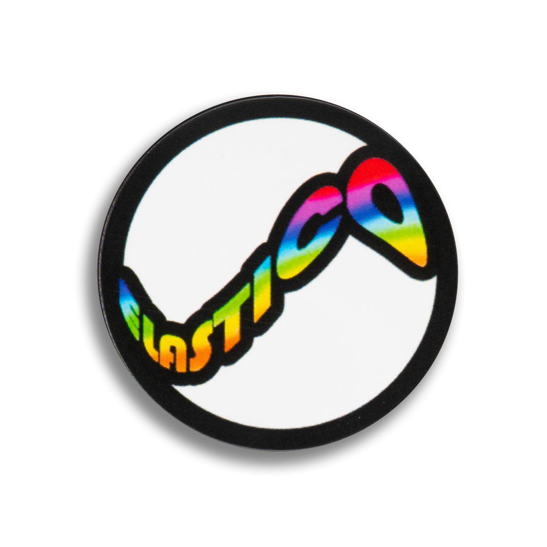 Elastico Round Logo Sticker - Waterproof Vinyl Decal for Laptops, Cars & DIY Projects - Perfect for Branding, Personalization & Home Decor