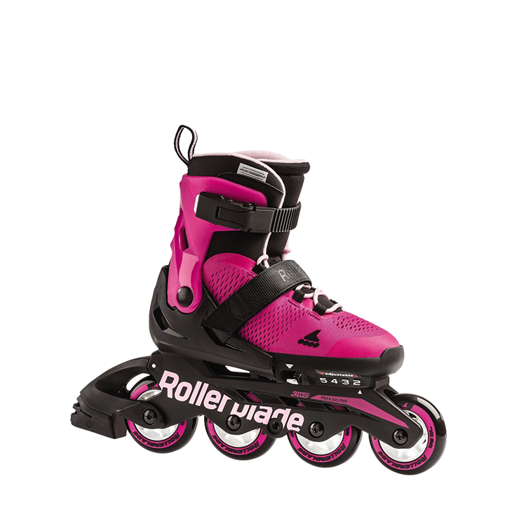 Rollerblade Microblade G Inline Skates for Women & Girls - Pink/Bubblegum Color | Comfortable & Lightweight for Outdoor Fitness, Recreation & Roller Skating Rinks