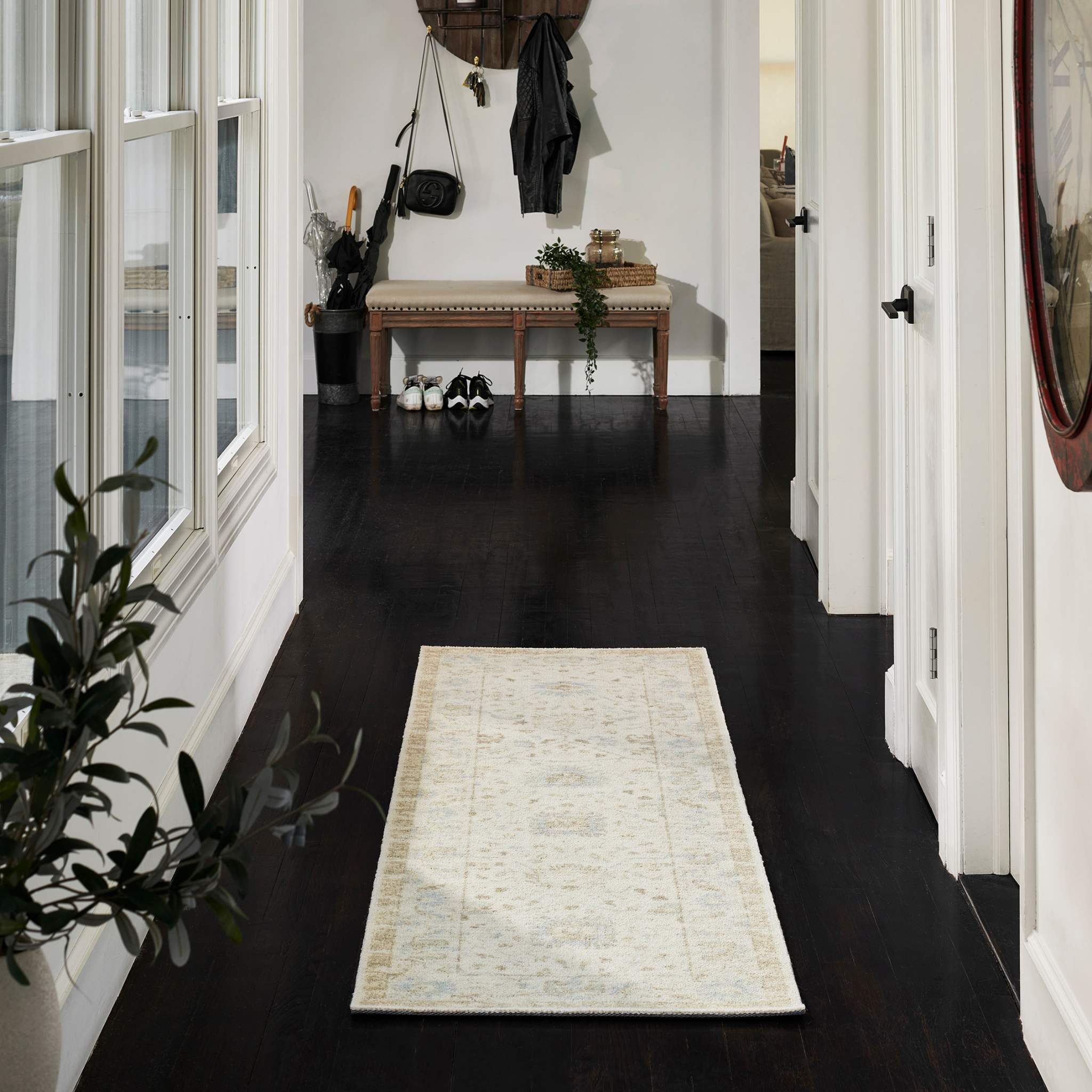 Ana Beige Wool Area Rug - Soft & Durable Handmade Wool Rug for Living Room, Bedroom, or Office - Perfect for Cozy Home Decor