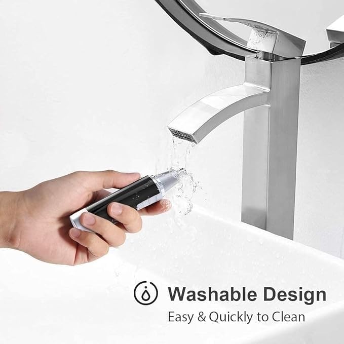 Best Nose and Ear Hair Trimmer for Men & Women - Waterproof Rechargeable Trimmer with Stainless Steel Blades - Portable & Easy to Clean - Perfect for Travel, Gym & Home Grooming