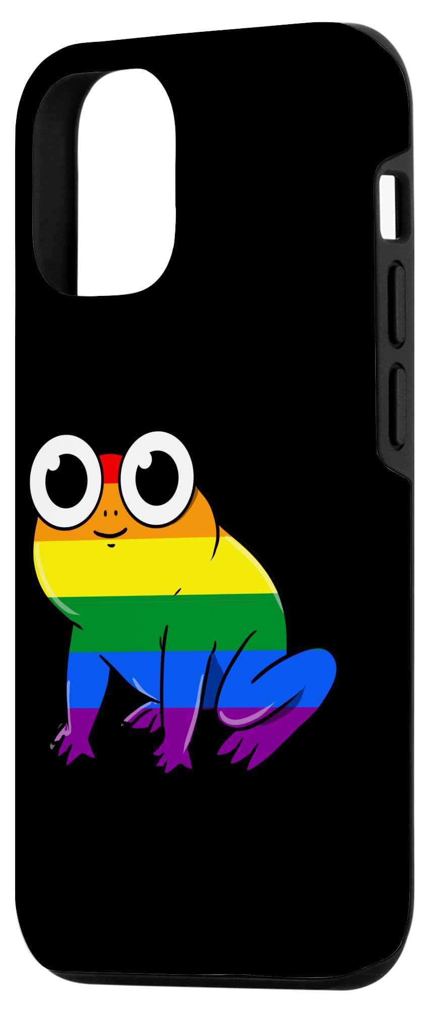 iPhone 12/12 Pro Rainbow Pride Frog Phone Case - Colorful LGBTQ+ Protective Cover for Daily Use & Pride Events