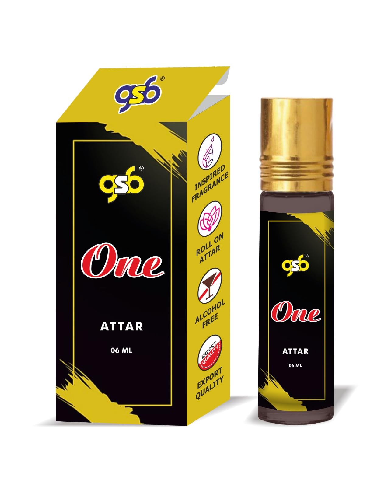 GSB One Attar Inspired by Calvin Klein One | Premium Clone Fragrance Roll-On Perfume | Alcohol-Free, Long-Lasting & Undiluted | Unisex 6ml | Perfect for Daily Wear, Office & Special Occasions