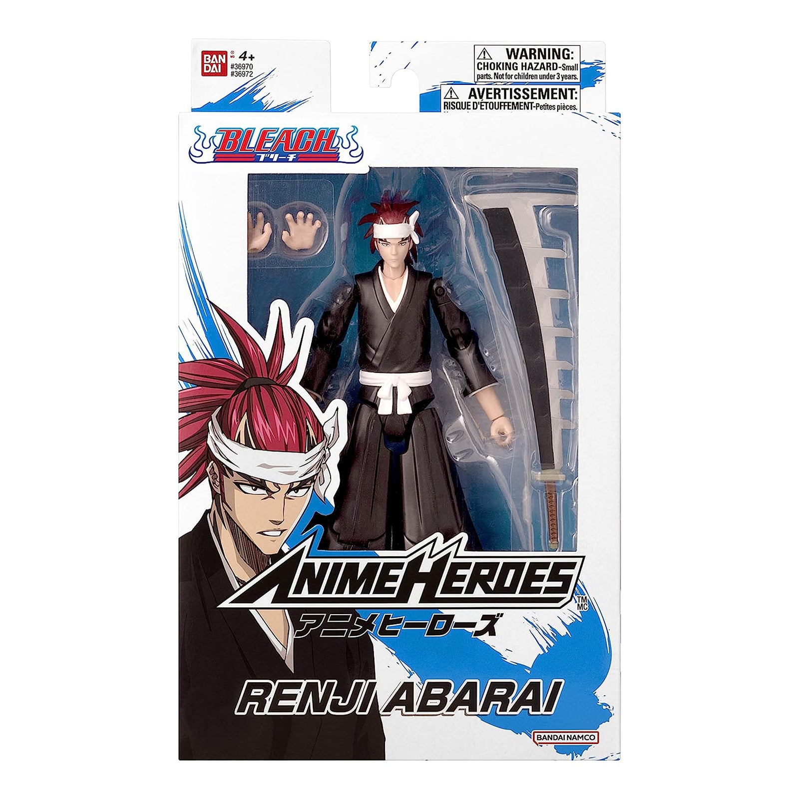 Bandai Anime Heroes Bleach Renji Abarai Action Figure - 6.5