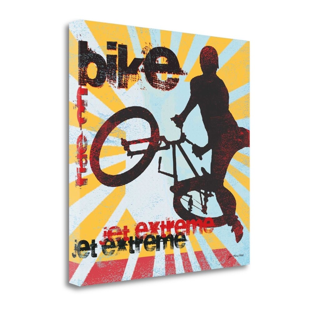 Bike by Jo Moulton - Premium Giclee Art Print on Gallery Wrapped Canvas - Ready to Hang Wall Decor for Living Room, Bedroom & Office