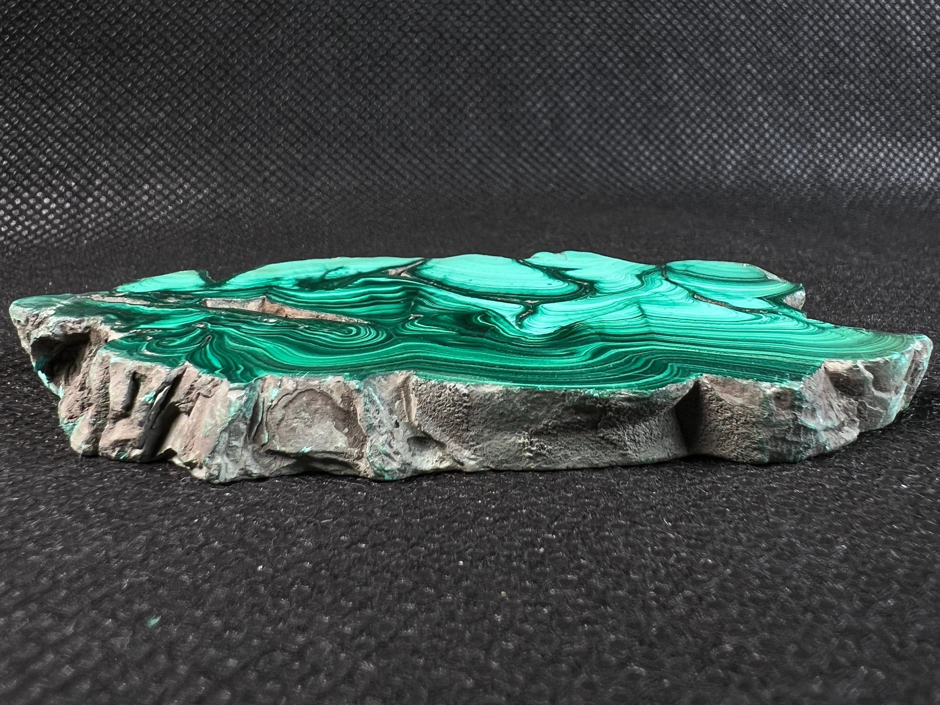 Natural Malachite Crystal Slab - Premium Green Malachite Stone for Jewelry Making, Unique Handmade Gift, Home Decor & Healing Crystal (50475) - Perfect for Meditation, Energy Work & Spiritual Healing