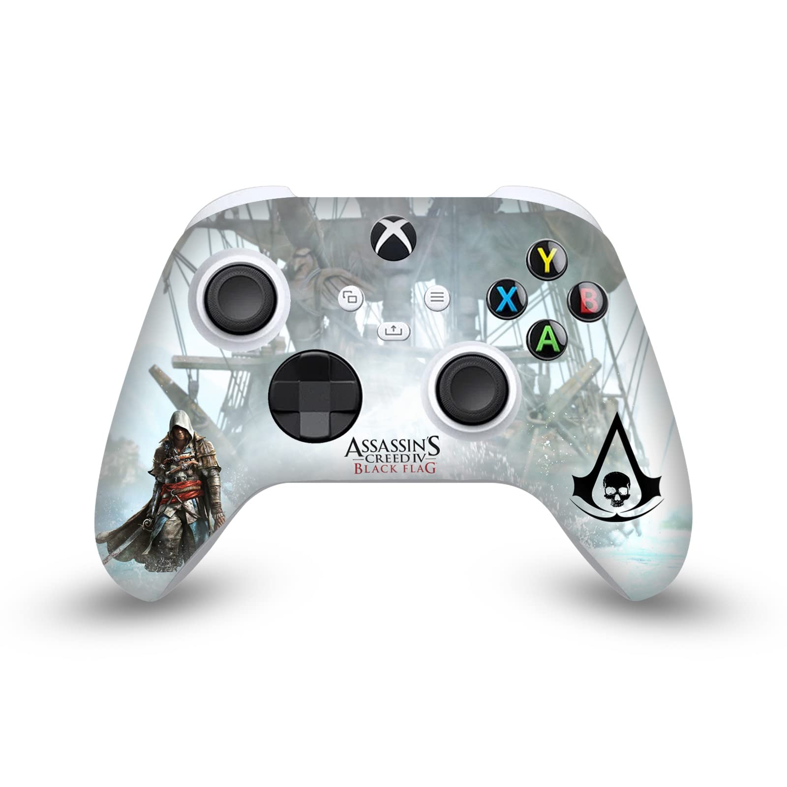 Officially Licensed Assassin's Creed Edward Kenway Vinyl Sticker Decal for Xbox Series X Console & Controller - Black Flag Gaming Skin Cover | Perfect for Gamers & Collectors