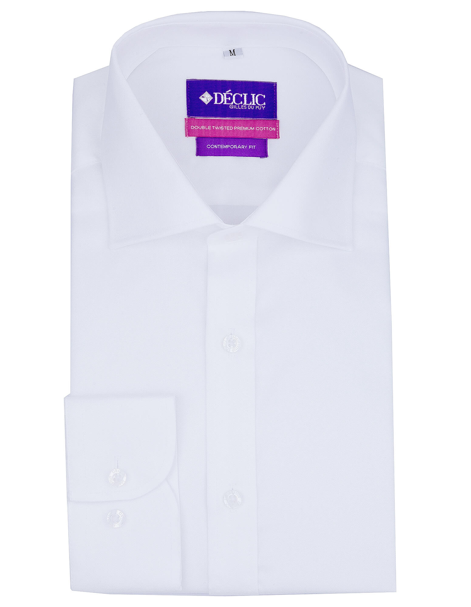 DÉCLIC Slim Fit French Cuff Dress Shirt for Men - Elegant Formal Wear for Business, Weddings & Special Occasions