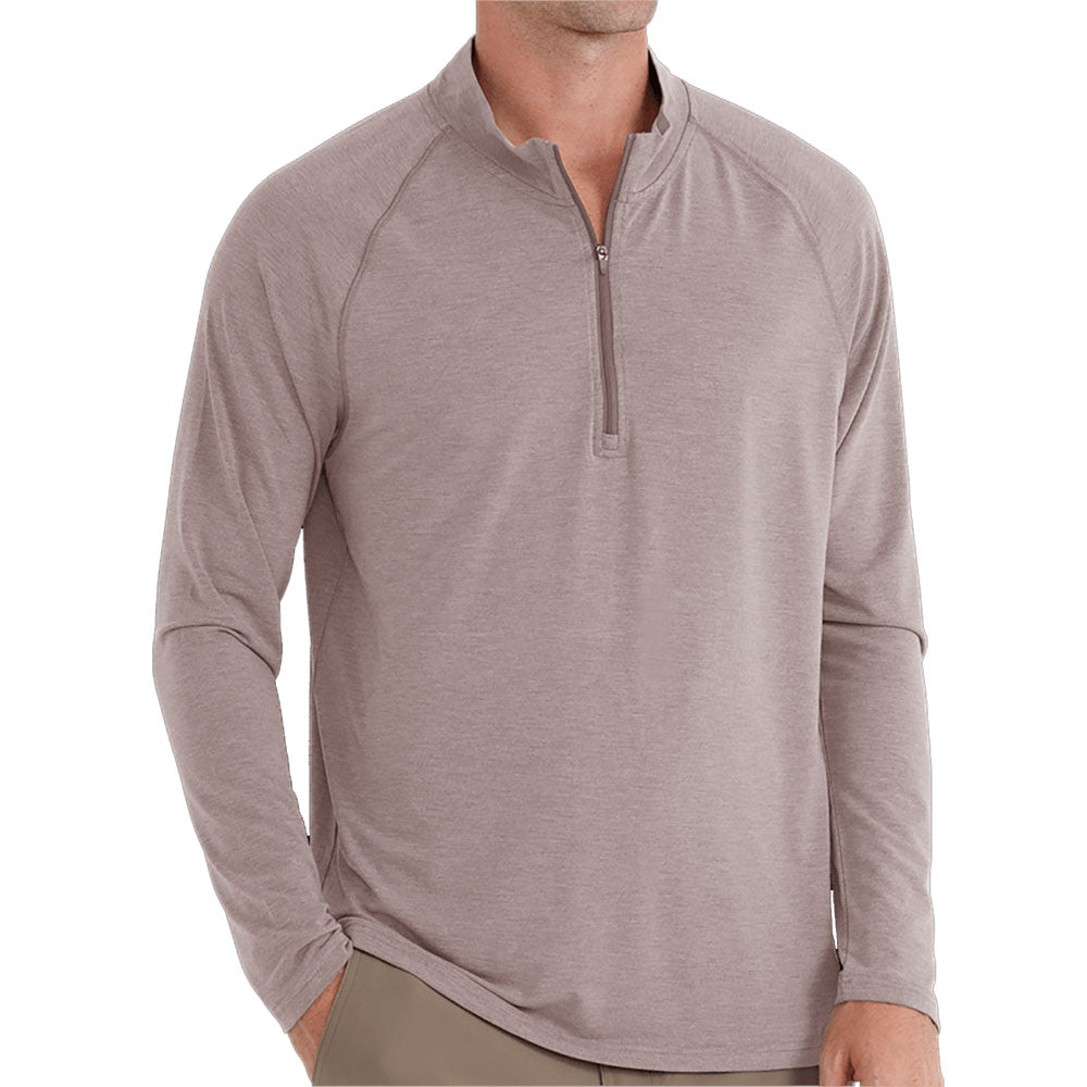 Free Fly Bamboo Flex Men's 1/4 Zip Pullover - Soft & Breathable Bamboo Fabric for Outdoor Activities, Hiking & Casual Wear