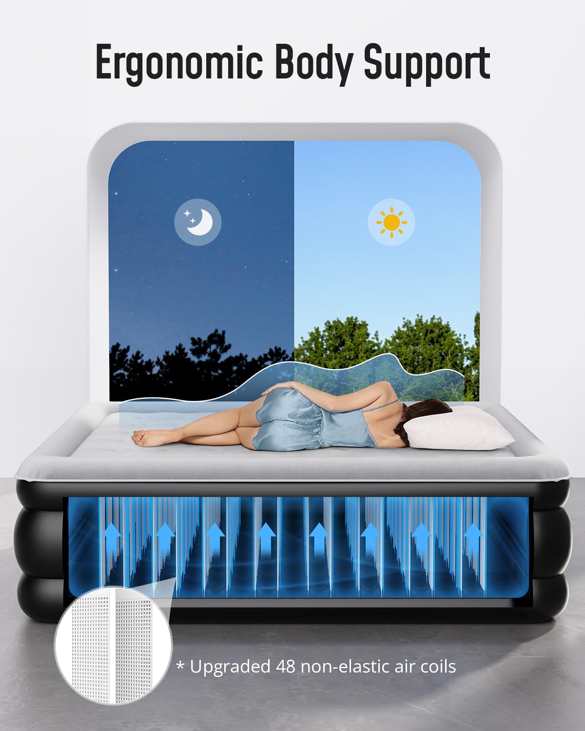 **Airefina King Size Air Mattress with Built-in Pump - 18
