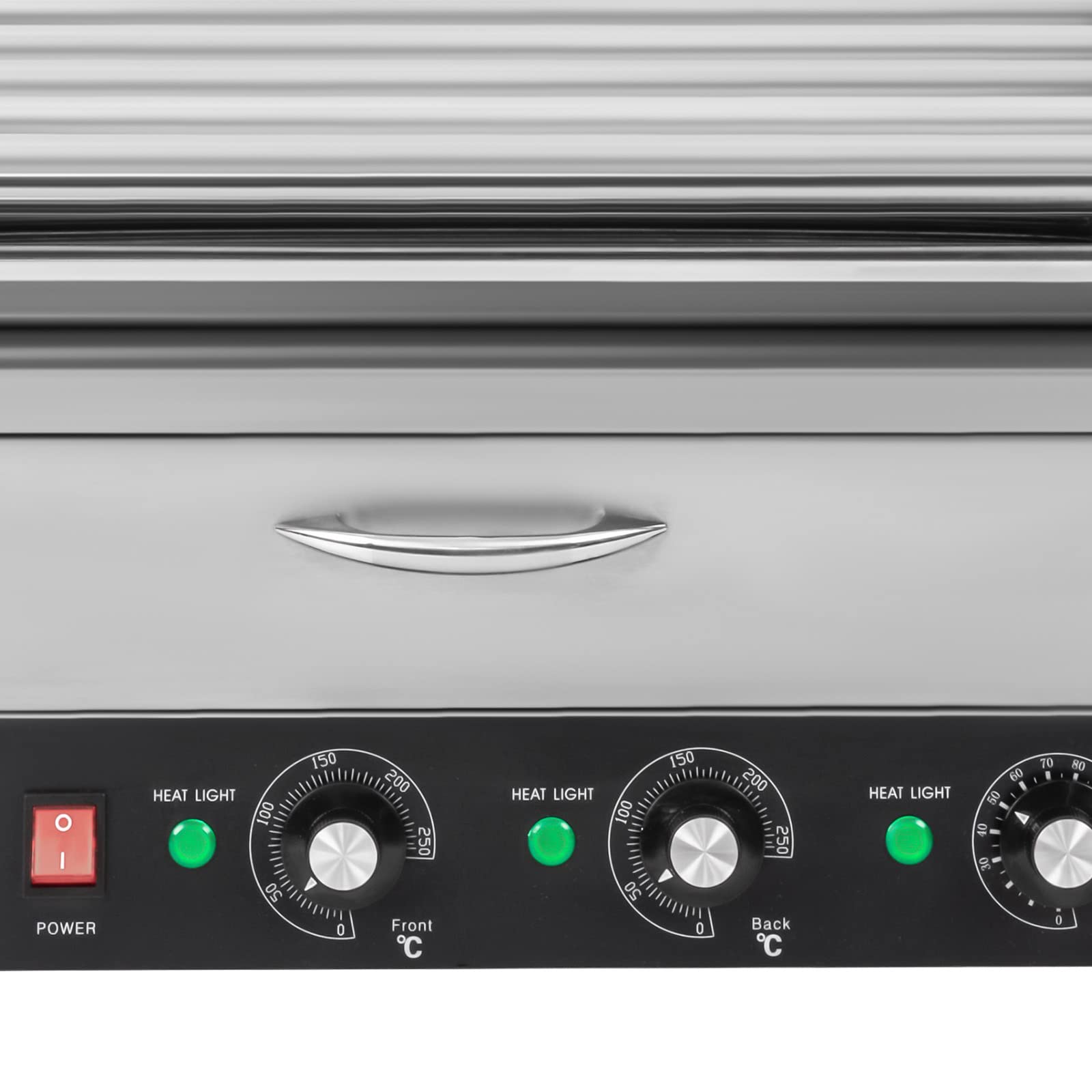 Commercial Hot Dog Machine with Bun Warmer - 30 Hot Dog Roller Grill Cooker 1560W for Shop, Snack Bar, Restaurant, Food Truck & Outdoor Events - Perfect for Fast Food Service, Carnivals & Concession Stands