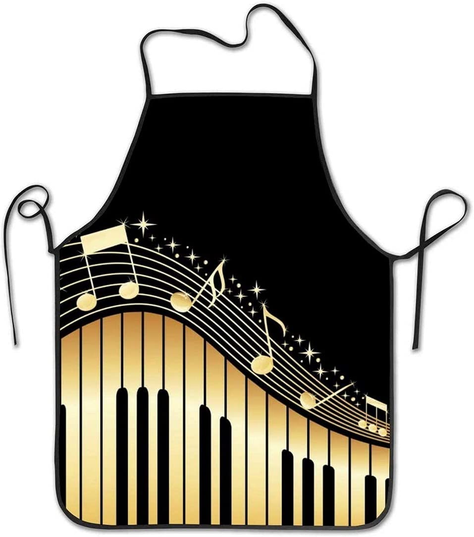 Premium Unisex Chef Apron - Adjustable Bib Kitchen Apron for Cooking, Baking & Grilling - Ideal for Home Chefs, Restaurants & Hotel Kitchens
