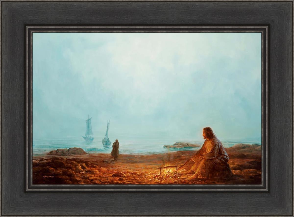 By The Shore By Yongsung Kim - Coastal Wall Art Print for Beach House Decor, Ocean Themed Living Room & Bedroom