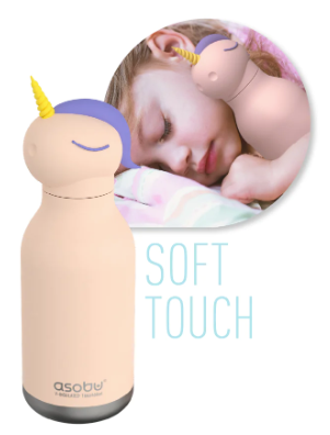 Asobu Bestie Insulated Water Bottle with Unicorn Design - Leakproof Stainless Steel Thermos for Kids, School, Gym & Outdoor Activities