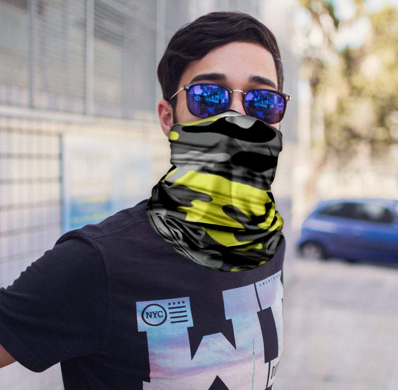UV Protection Neck Gaiter Face Mask - Reusable, Washable Balaclava Scarf for Sun, Dust & Wind Protection - Perfect for Outdoor Sports, Hiking & Cycling