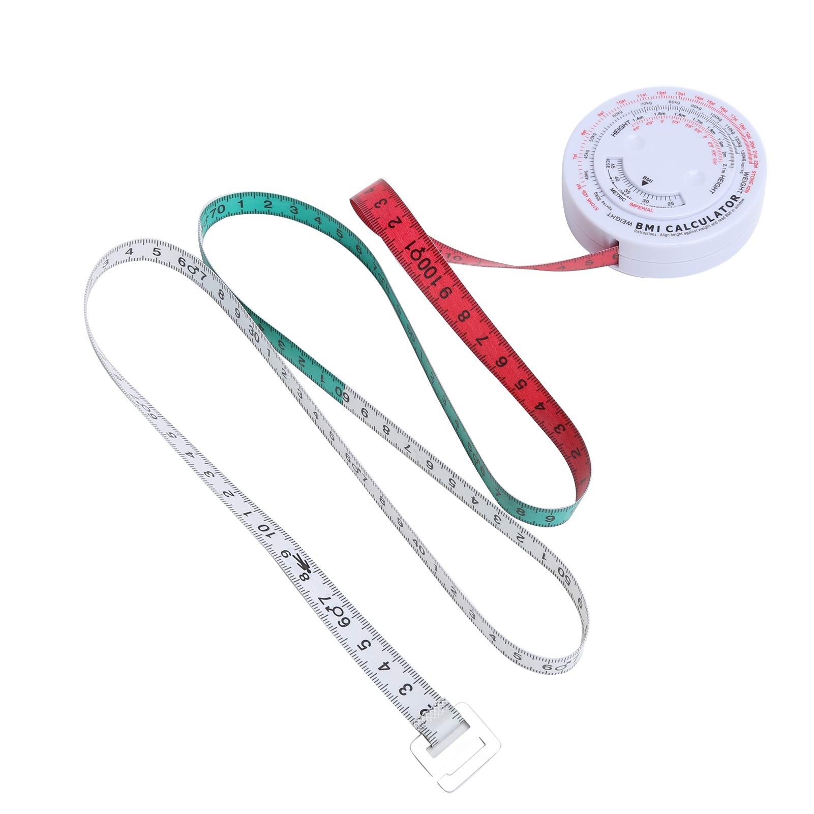 150cm Body Tape Measure & Skinfold Caliper Set - Accurate Body Fat Monitor for BMI Measurement, Weight Loss Tracking, Fitness & Tailoring | Perfect for Home Gym, Health Clinics & Fashion Design