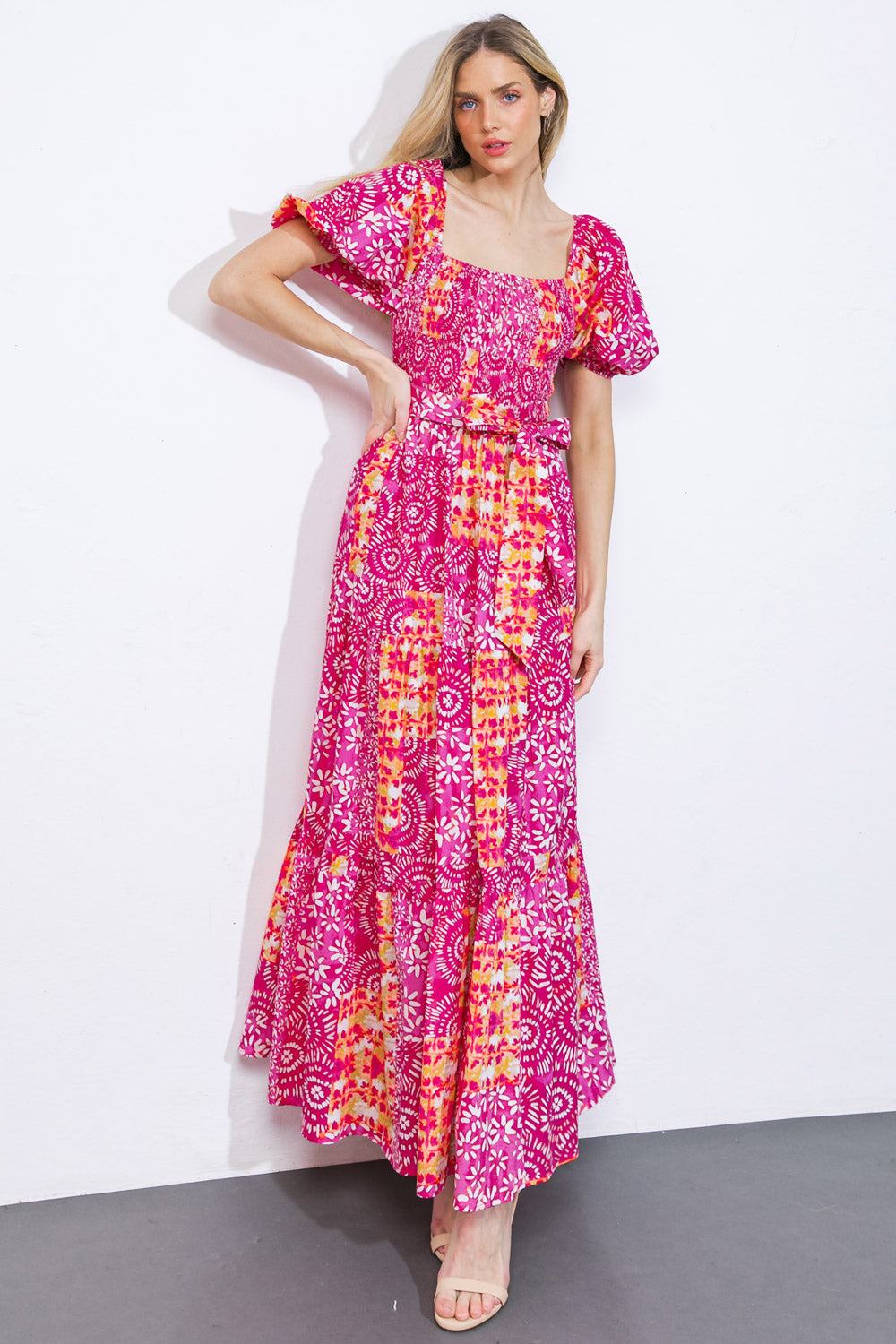 Faith-Inspired Woven Maxi Dress for Women - Elegant Boho Summer Dress for Beach, Wedding & Vacation