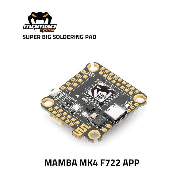 Diatone MAMBA MK4 F722 APP Flight Controller 30x30mm - FPV Drone Racing & Freestyle - Compatible with Betaflight & INAV - Perfect for DIY Quadcopter Builds
