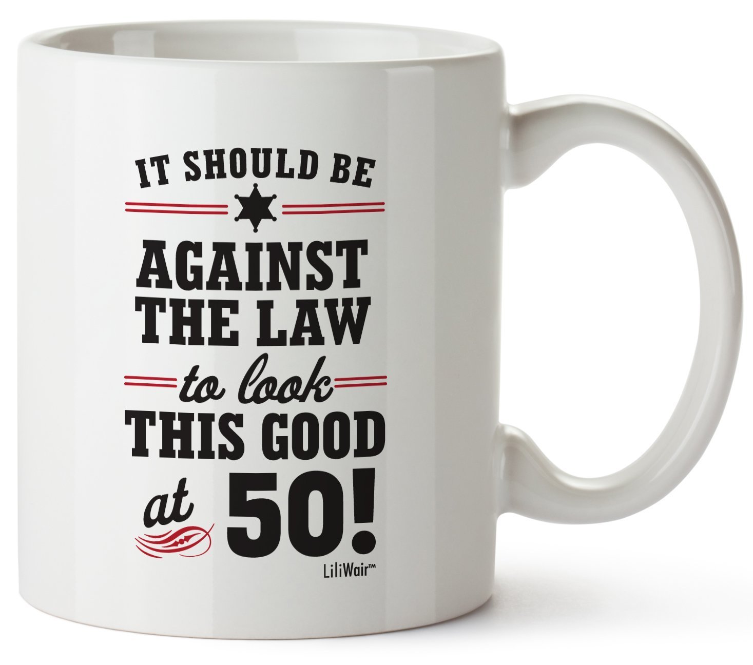 50th Birthday Gifts for Women & Men - Funny 50 Year Old Ceramic Coffee Mug - Unique 1975 Vintage Design - Perfect for Wife, Husband, Best Friend - Great for Office, Home & Anniversary Celebrations