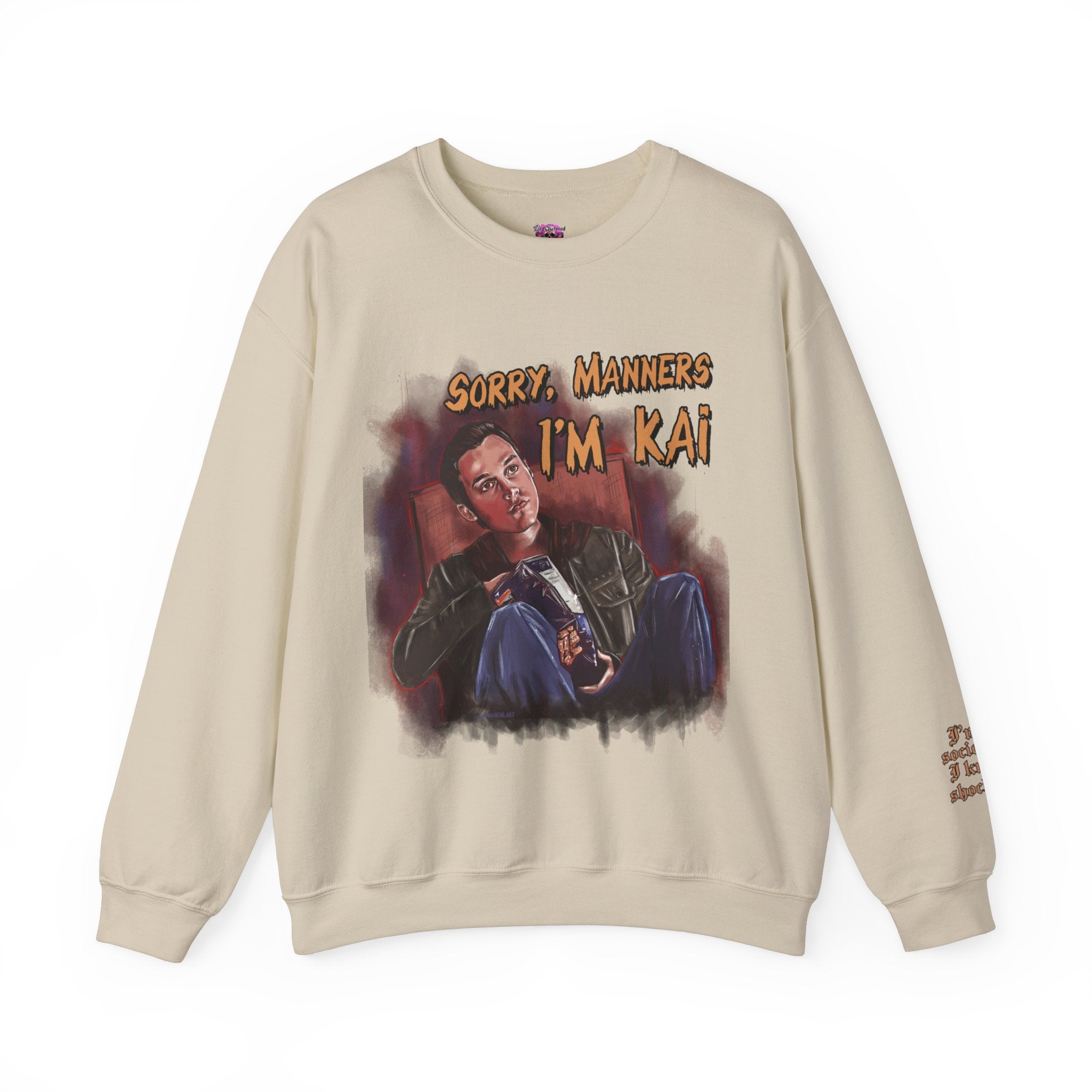 Kai Parker Crewneck Sweatshirt for Men & Women - Soft Cotton Pullover Hoodie for Casual Wear, Street Style & Everyday Comfort