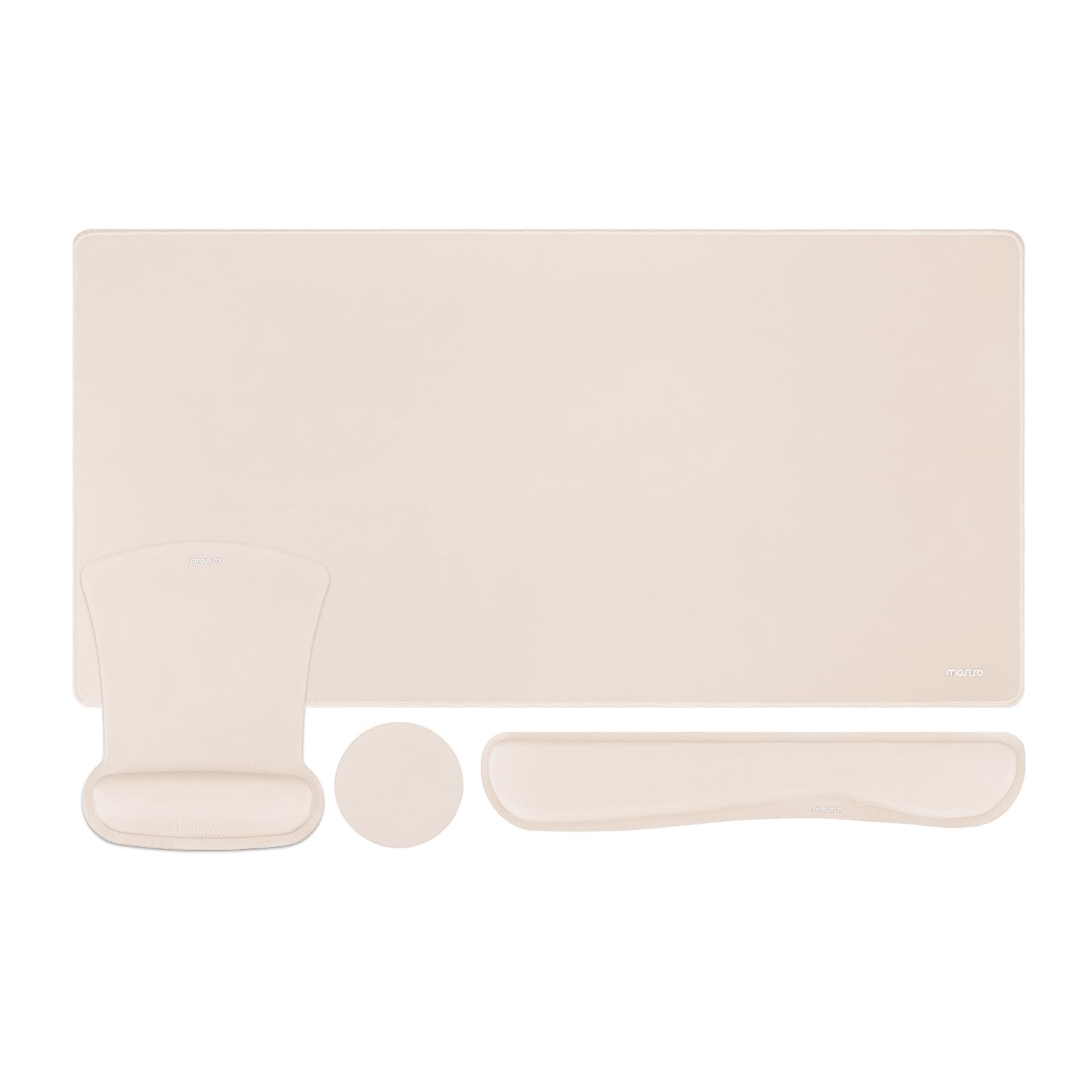 MOSISO Gaming Mouse Pad Set with Wrist Rest - Ergonomic Non-Slip for Office & Home