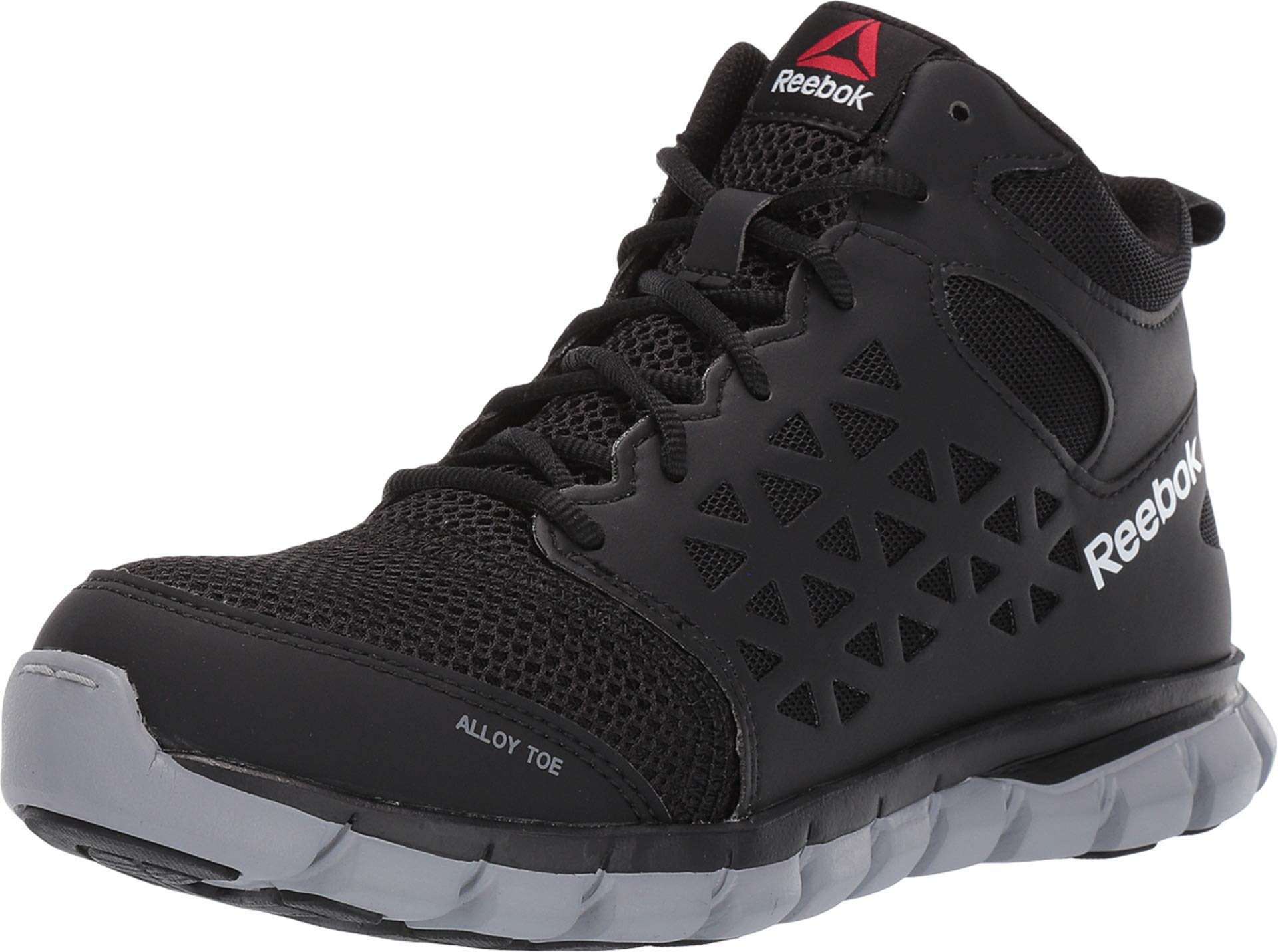 Reebok Women's Sublite Cushion Alloy Toe Work Shoes - Lightweight Safety Oxford for Construction, Warehouse & Nursing Professionals