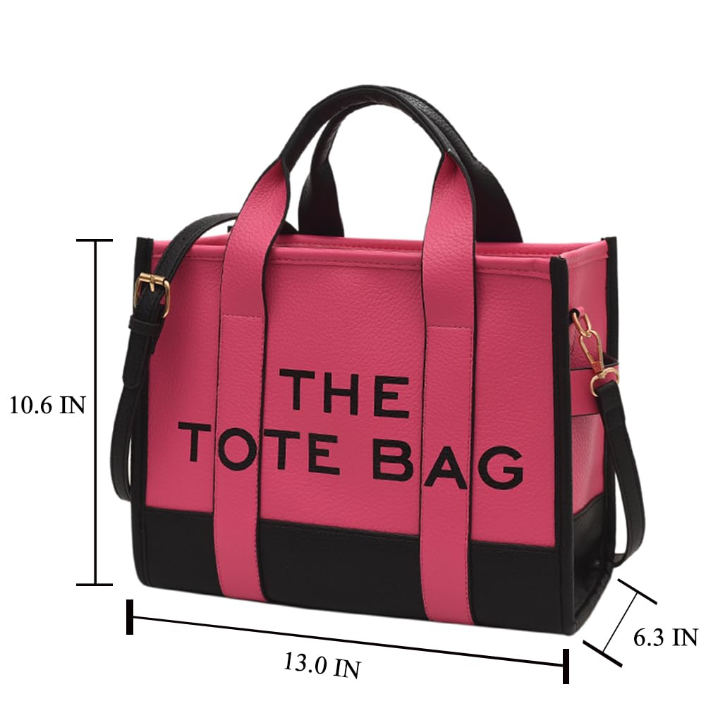 Stylish Large Leather Tote Bag for Women - Premium Top Handle Crossbody Handbag Purse - Perfect for Work, Travel & Everyday Use