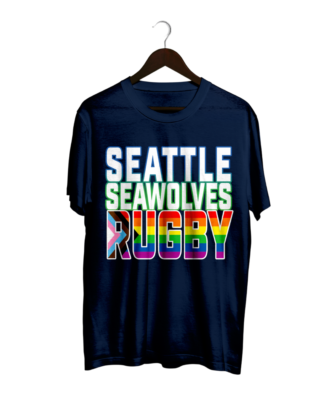 Seattle Seawolves 2025 Rugby Pride T-Shirt - Men's & Women's Fan Apparel - Perfect for Game Day & Rugby Events