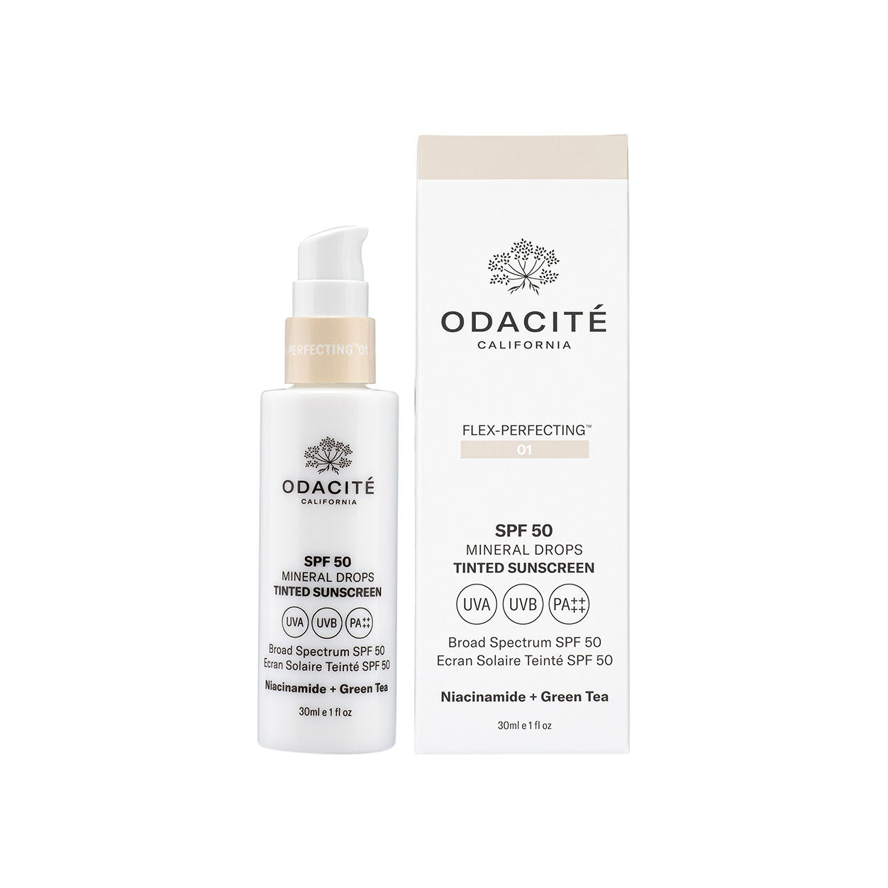 Flex Perfecting Mineral Drops Tinted Sunscreen SPF 50 - Oil-Free Face Sunscreen for Daily Use, Natural Glow & UV Protection - Perfect for Beach, Outdoor Activities & Everyday Wear