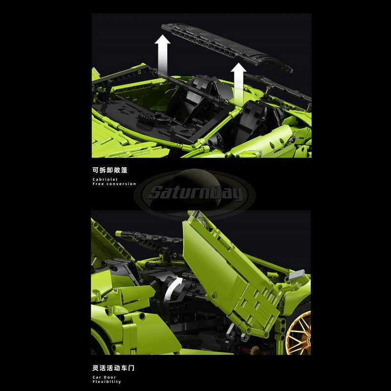 18K Gold Plated Lamborghini Huracán Evo Spyder Diecast Model Car - Collectible Luxury Sports Car Replica for Display & Gift Giving