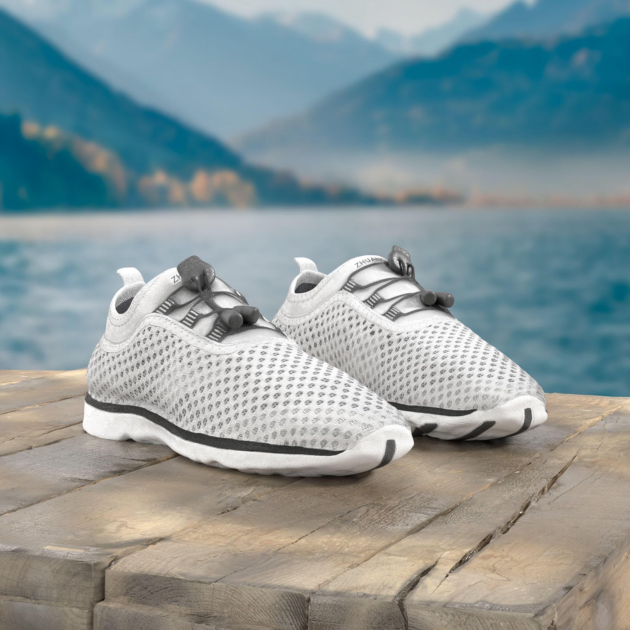 Women's Quick Drying Aqua Water Shoes - Lightweight Non-Slip Swim Shoes for Beach, Pool, Yoga & Water Sports