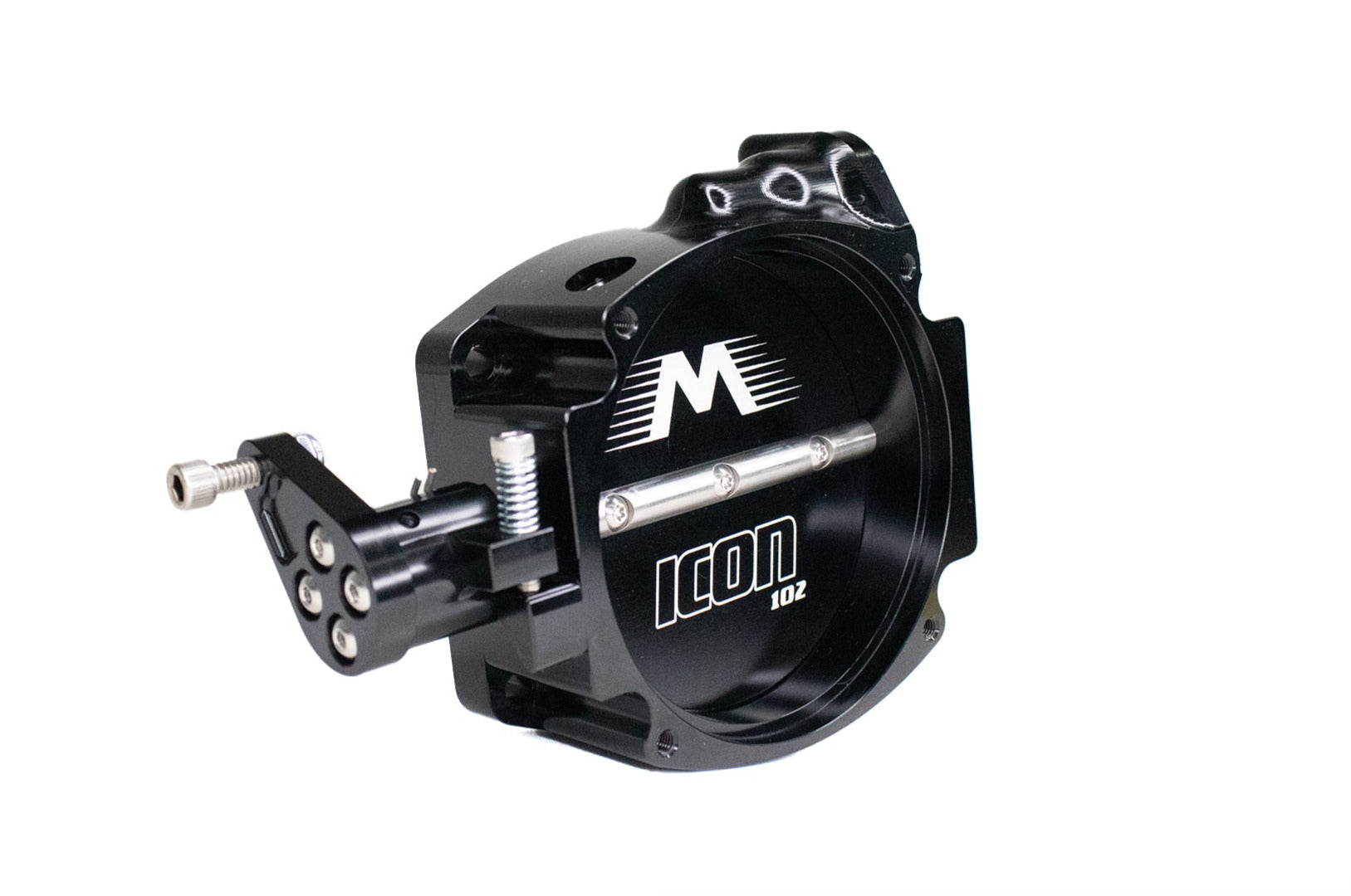 ICON 102/105mm High Performance Mechanical Linkage Throttle Body with Interchangeable Connection - Upgrade for Ford, Chevy, Dodge Performance Vehicles - Perfect for Racing, Off-Road & Engine Builds