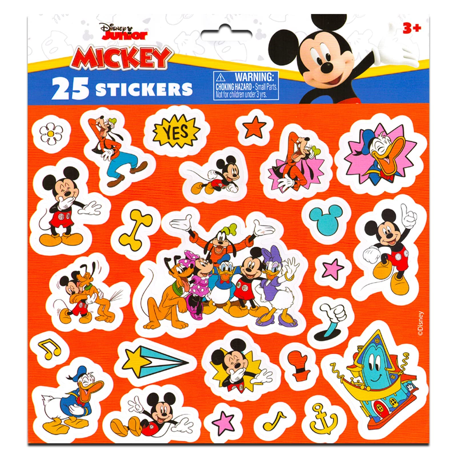 Mickey Mouse Clear Backpack for Boys 8-12 Years Old | 16 Inch Transparent School Backpack with Mickey Stickers | Perfect for School, Travel, and Disney Theme Parks