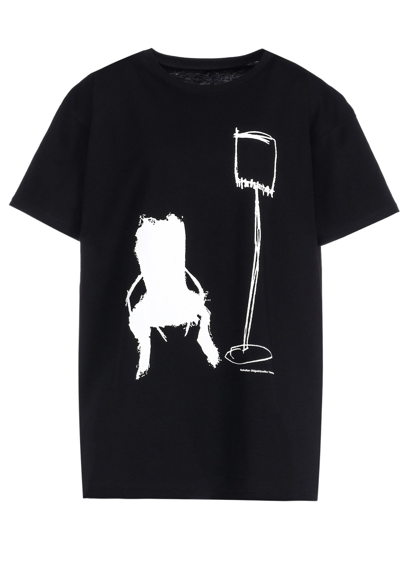 Soft Cotton Jersey Chair & Floor Light Print Wide Shirt - Comfortable Loungewear for Home Relaxation and Casual Outings