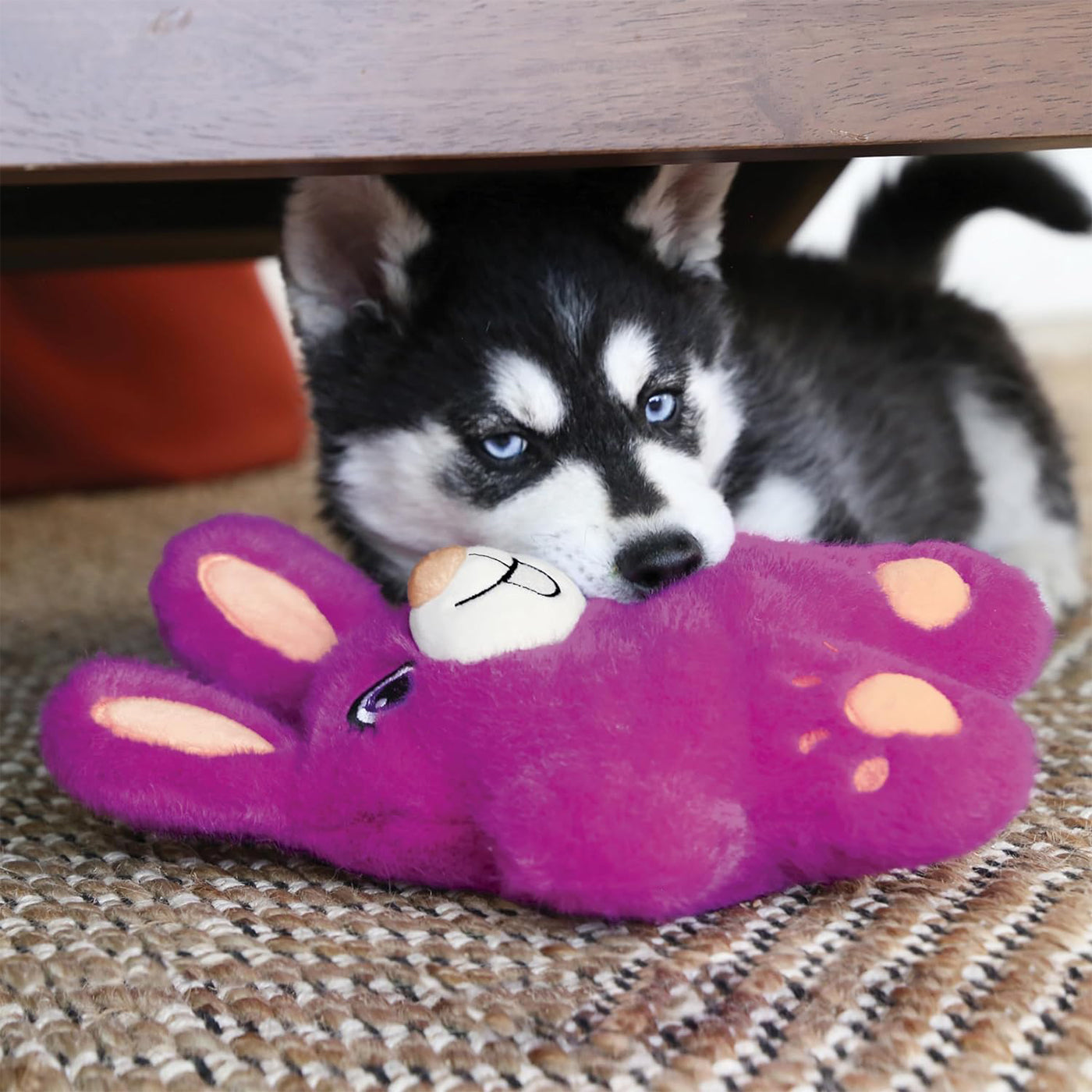 KONG Snuzzles Bunny Dog Toy - Soft Plush Chew Toy for Small & Medium Dogs - Perfect for Cuddling, Fetch & Playtime at Home or Outdoors