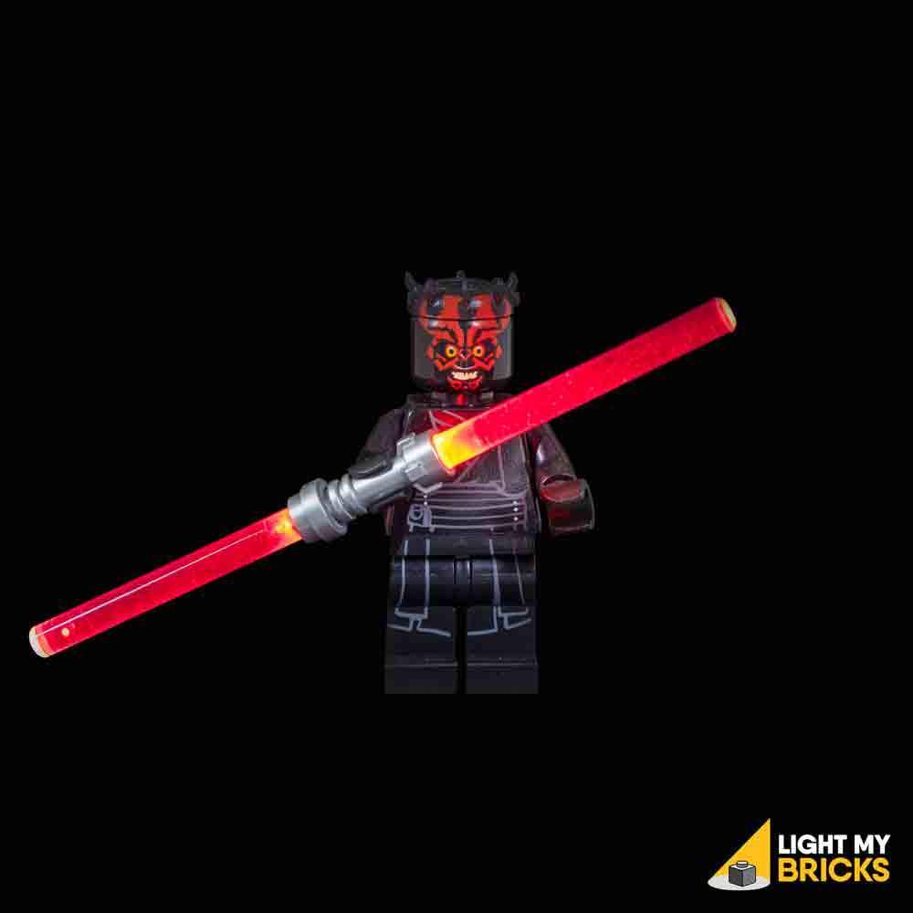 LEGO Star Wars Darth Maul LED Lightsaber - Dual-Bladed Red Light Up Toy for Kids & Collectors - Perfect for Role Play, Cosplay & Display