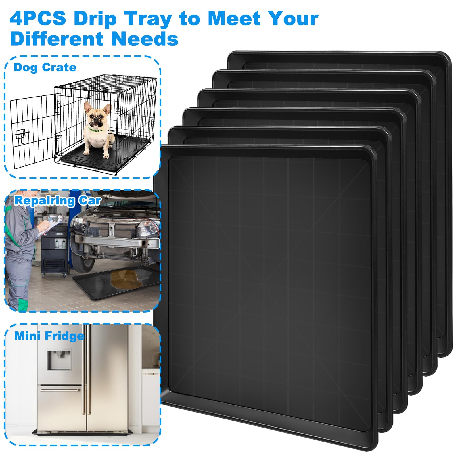 6 Pack Large Oil Drain Pan - 22