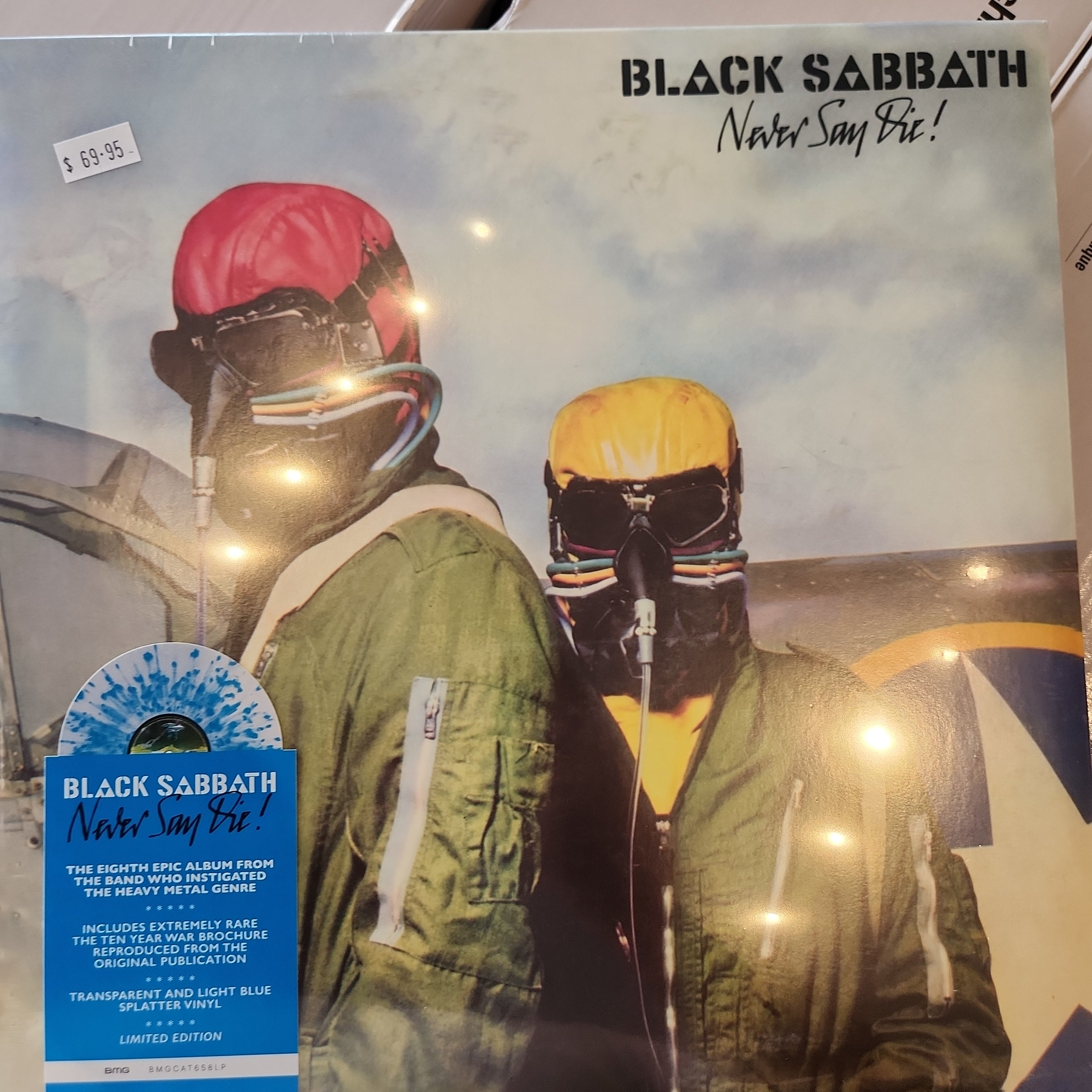 Black Sabbath - Never Say Die Limited Edition Colored Vinyl LP | Rare Collectible Record for Music Lovers & Vinyl Enthusiasts | Perfect for Home Listening, Gifts & Music Collections