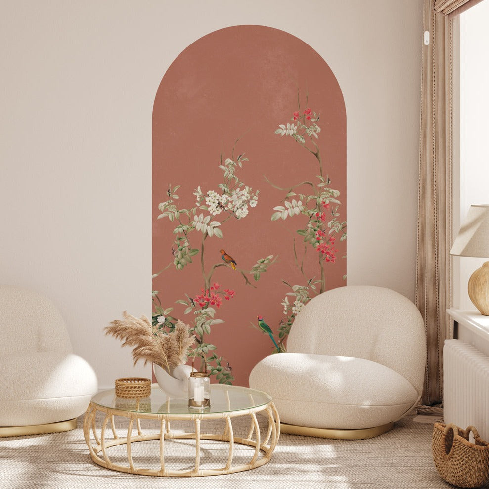 Peel and Stick Arch Wallpaper Decal - Lush Eden Design | Self-Adhesive Wall Mural for Bedroom, Nursery & Home Decor | Easy to Apply & Remove