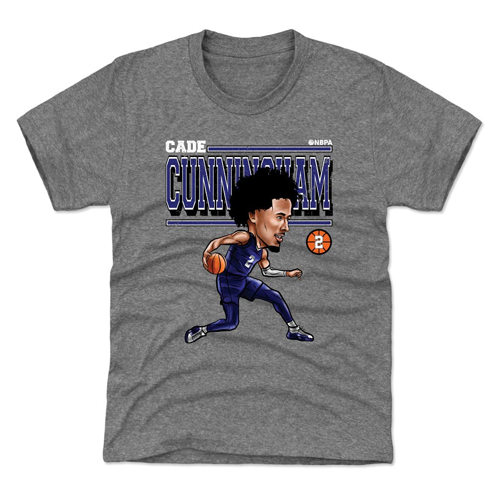 500 LEVEL Cade Cunningham Kids T-Shirt - Cartoon Basketball Player Design for Boys & Girls - Perfect for Games, School, and Fan Gifts
