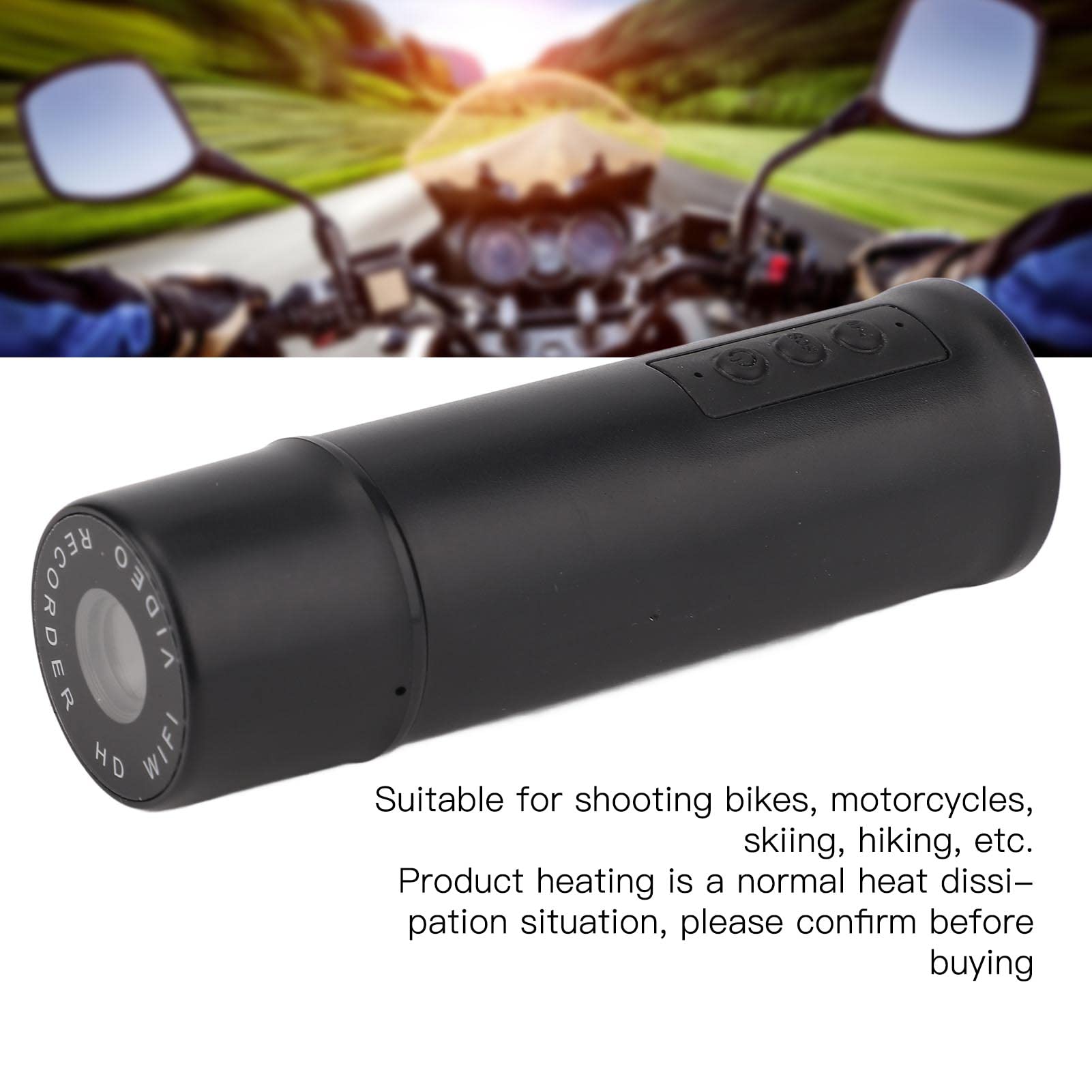 720P HD WiFi Motorcycle Helmet Camera - IP67 Waterproof Mini Action Camera for Biking, Sports & Adventure - Perfect for Vlogging, Trail Riding & Extreme Sports Recording