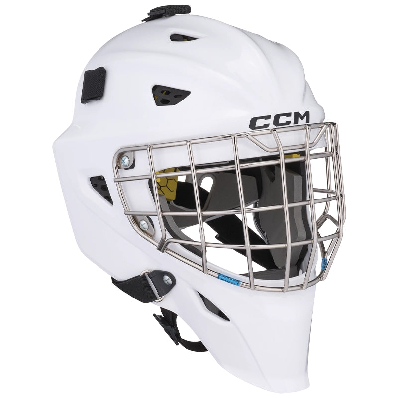 CCM Axis F5 Junior Hockey Goalie Helmet - Lightweight & Durable Protection for Youth Ice Hockey Goalies - Perfect for Practice & Games