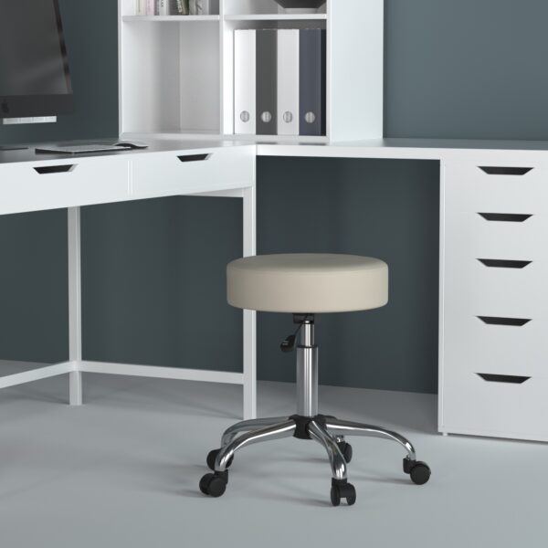 Boss Medical Spa Professional Adjustable Stool B240 - Ergonomic Beauty Salon Chair for Facial Treatments, Massage & Spa Services | Perfect for Estheticians & Cosmetologists