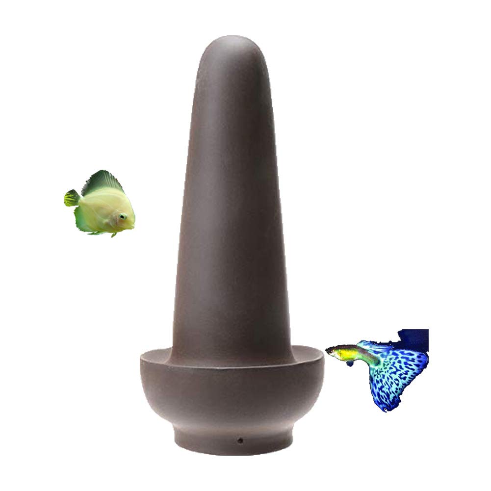 Premium Ceramic Aquarium Cave Decoration - Safe Spawning Cone & Breeding Shelter for Shrimp, Fish Eggs - Natural Hiding Spot for Aquatic Pets - Perfect for Freshwater & Saltwater Fish Tanks (Ideal for Betta Fish, Shrimp Colonies & Breeding Aquascapes)