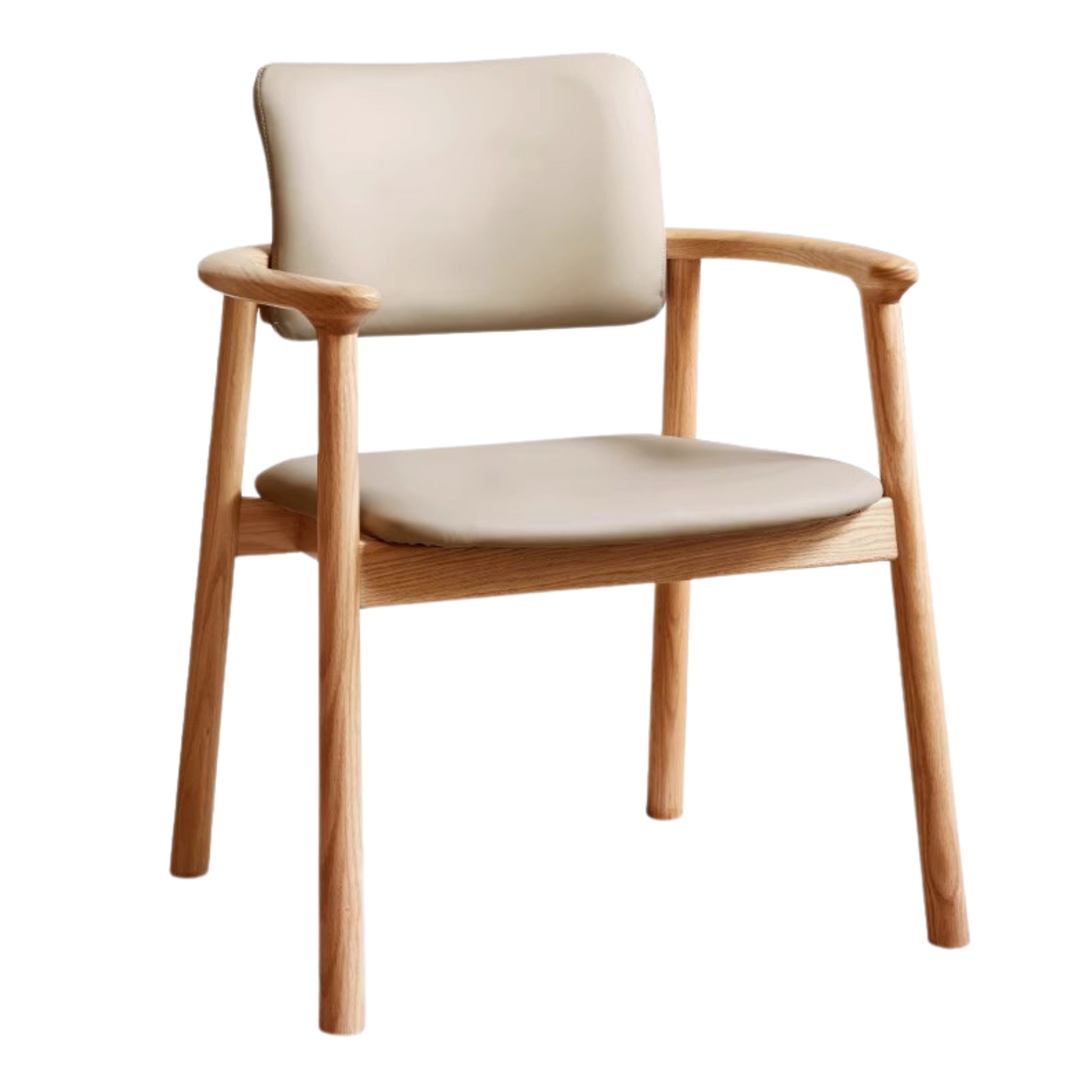 Solid Oak Wood Leisure Armchair - Comfortable Lounge Chair for Living Room, Patio & Office - Perfect for Relaxing, Reading & Entertaining