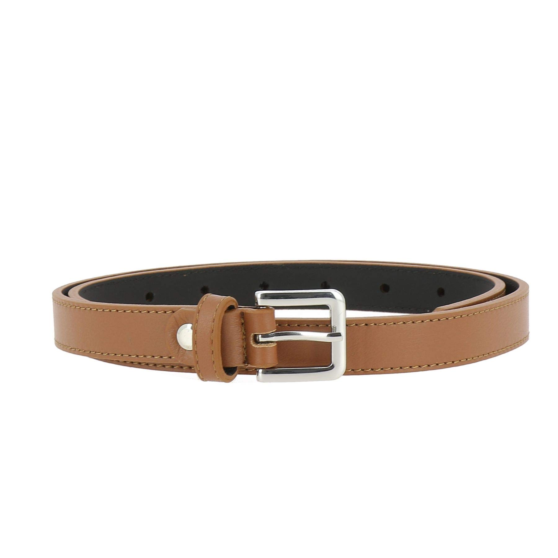 FASHIONGEN - Women's Italian Genuine Leather Belt 2cm Width - Stylish Dress & Pants Accessory for Ladies | Perfect for Office, Date Night & Formal Occasions