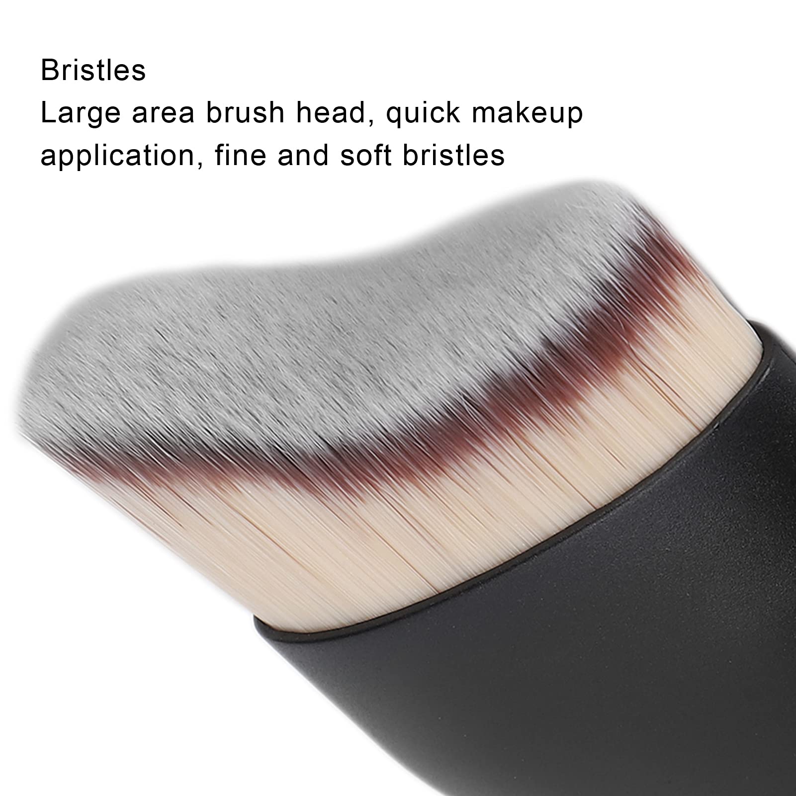 Eco-Friendly Powder & Liquid Foundation Makeup Brush - Soft Bristles for Flawless Base Makeup (Grey) | Perfect for Everyday Makeup & Professional Beauty Routines
