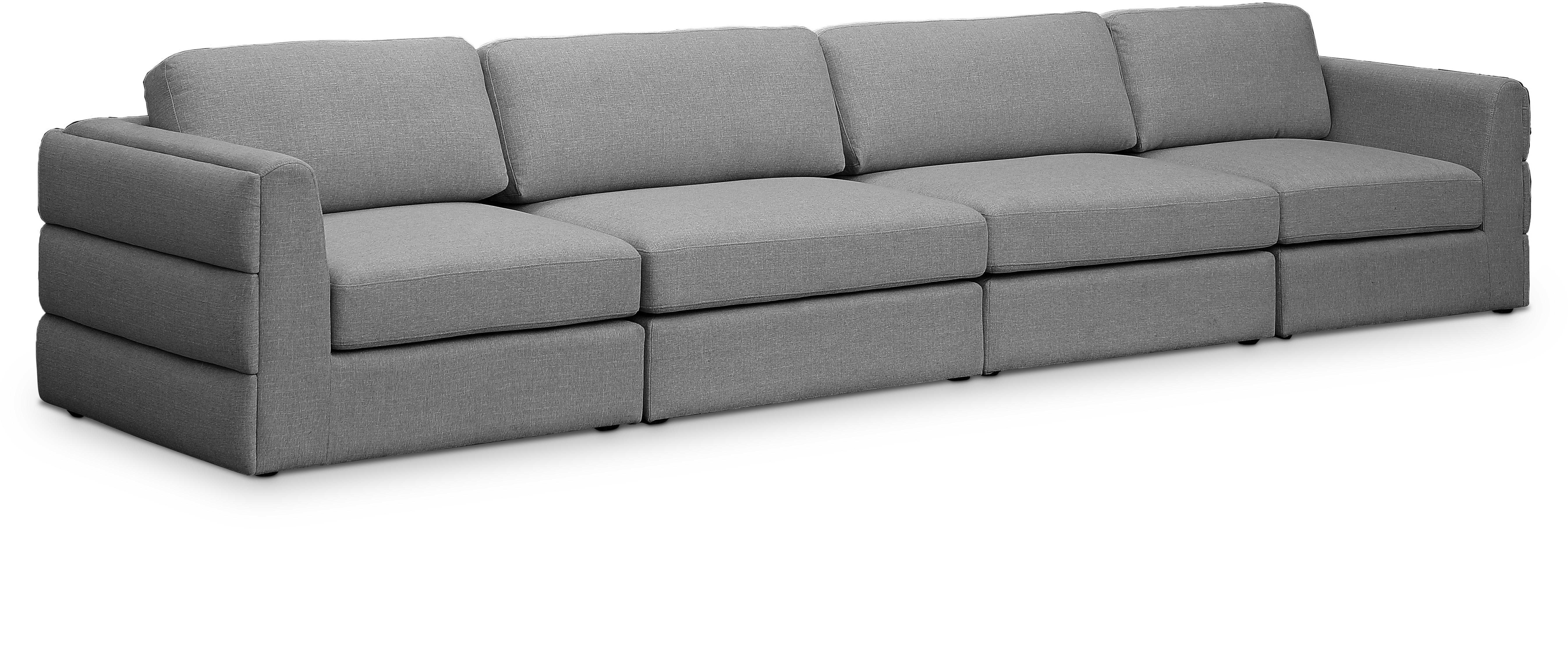 Beckham Durable Linen Textured Fabric Modular Sectional Sofa - Modern Living Room Furniture for Small Spaces & Apartments | Comfortable Lounge Seating for Family Gatherings & Movie Nights