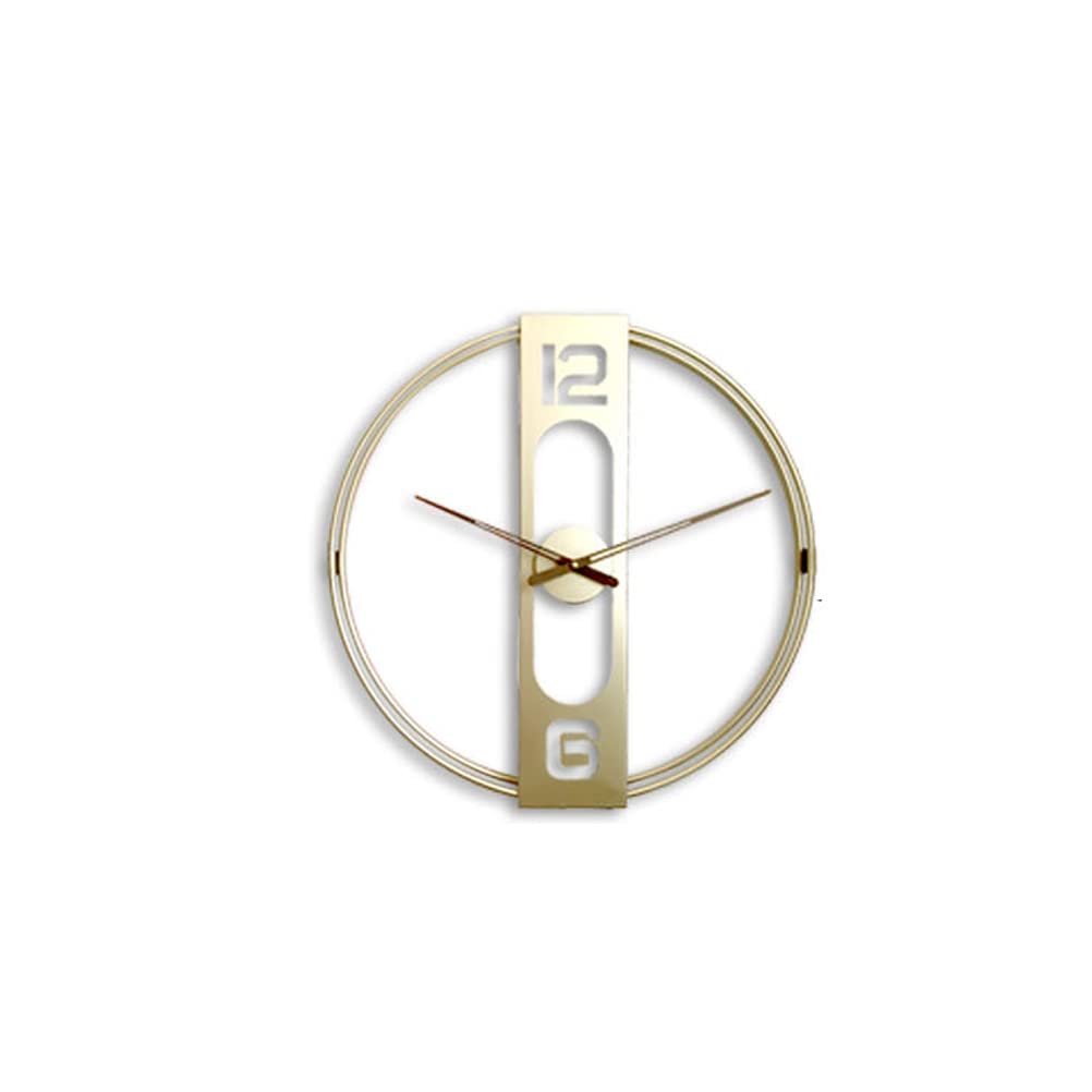 Nordic Minimalist Wrought Iron Wall Clock - Modern Creative Design for Living Room, Bedroom, Office Decor | Silent Non-Ticking Battery Operated Wall Watch